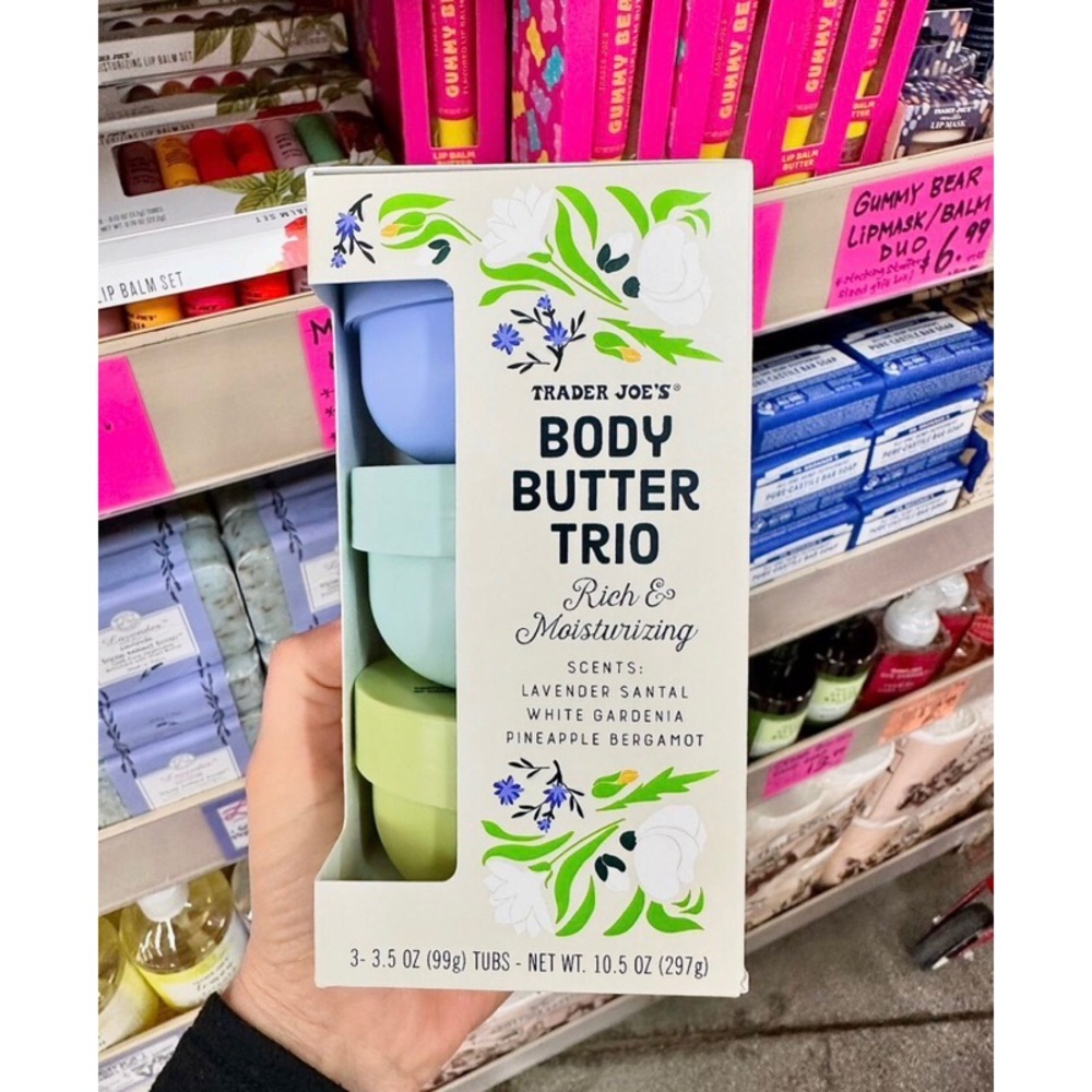 NEW Trader Joe’s Body Butter Trio scented lotion set lavender gardenia santal - Picture 7 of 7